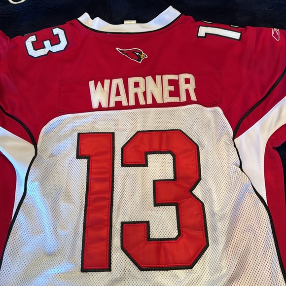 Kurt Warner Arizona Cardinals Reebok Jersey XXL White Jersey Sewn Letters/Number - Picture 6 of 8